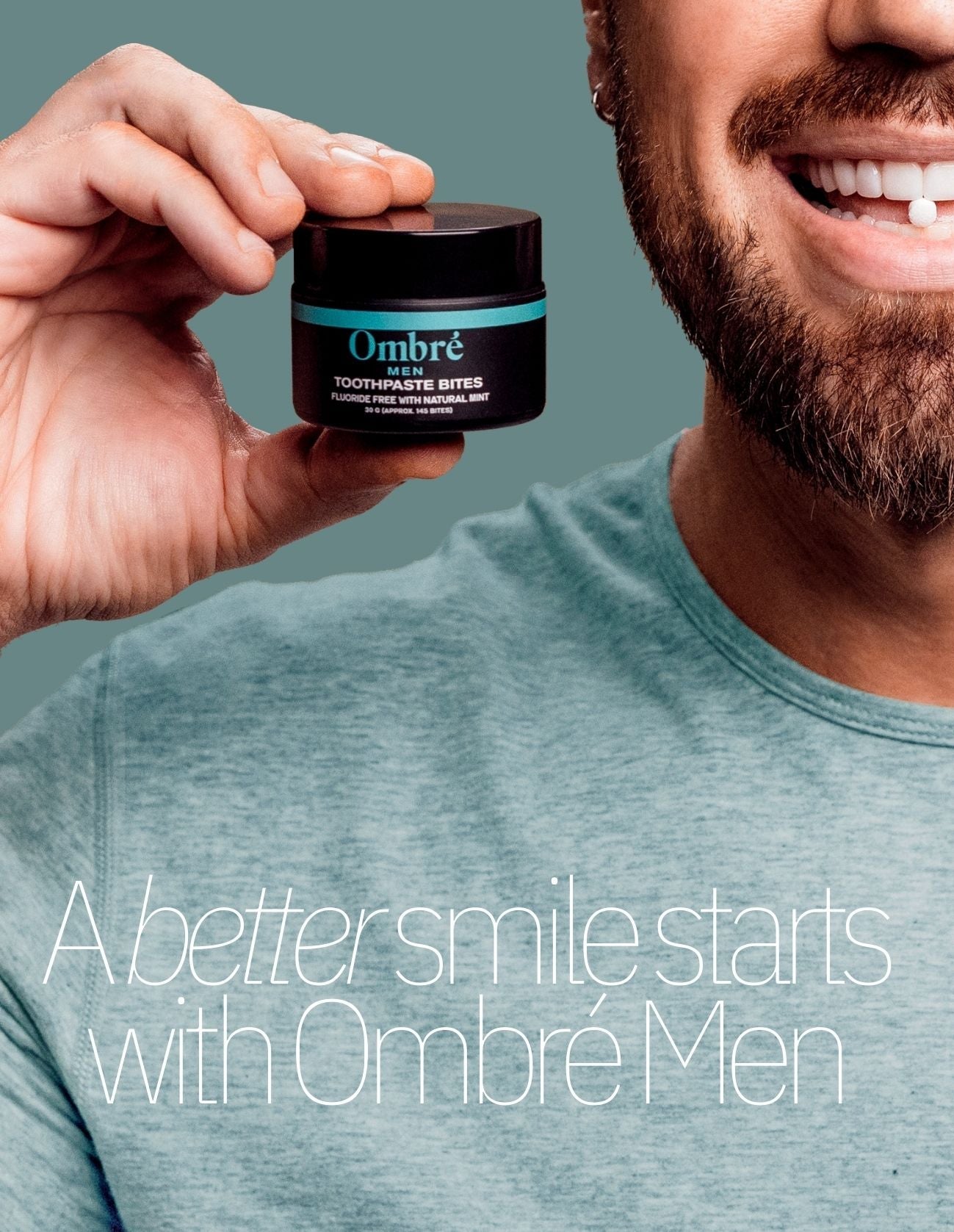 toothpaste bites by ombré men