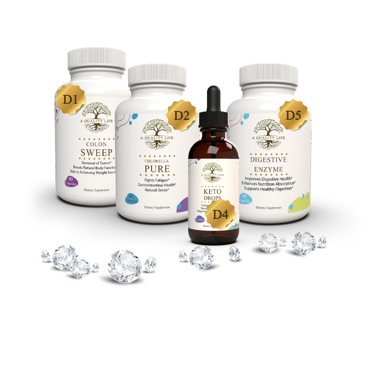 digestive conditioning set by a quality life nutrition