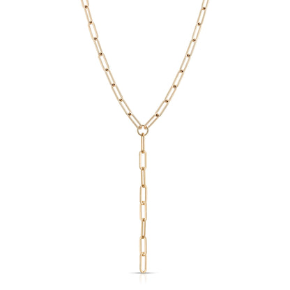 Large Elongated Link Lariat by eklexic