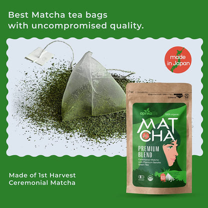 Japanese Matcha Green Tea Bags by Aprika Life