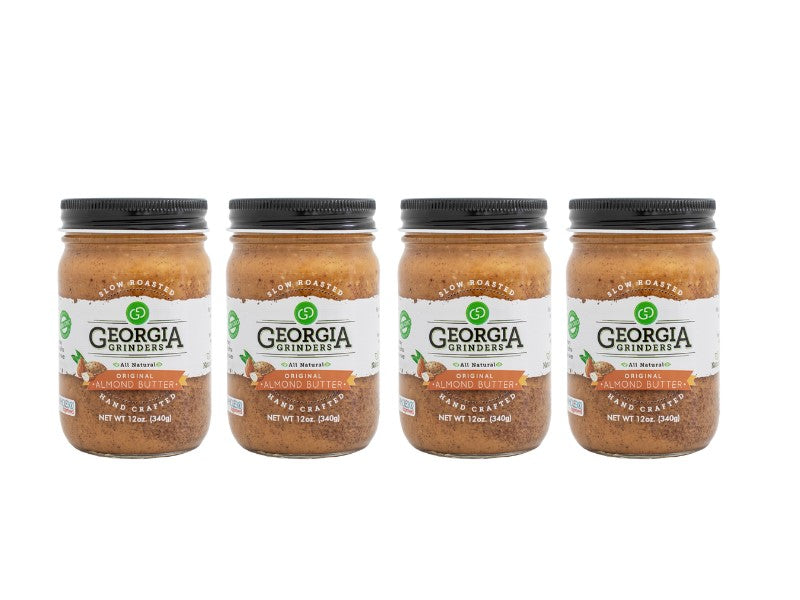 georgia grinders original almond butter 4 pack (12 oz jars) - (cp-cl) by georgia grinders