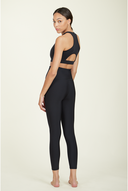 Over-Time Recycled Poly High Waist Legging in Black by ALAMAE