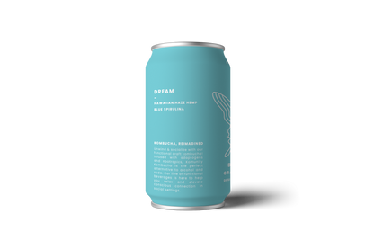 Komunity Kombucha "Dream" - Blue Dream Kombucha Cans - 24 x 12oz by Farm2Me