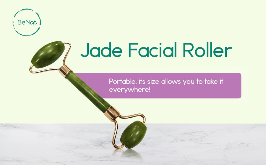 jade roller & gua sha gift box by benat