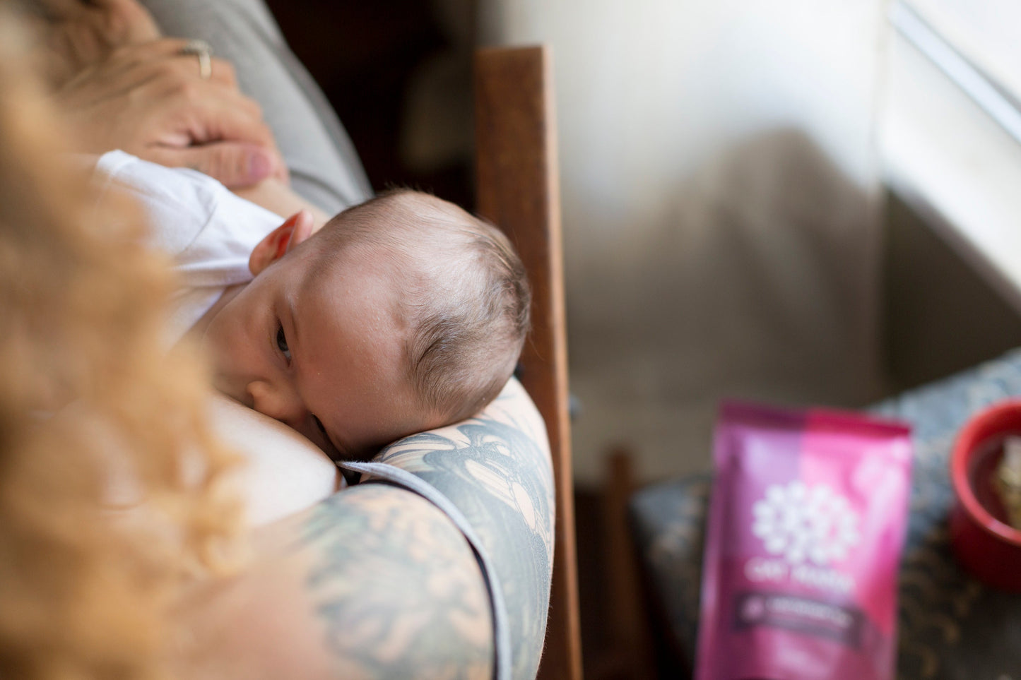 blueberry pomegranate lactation tea by oat mama