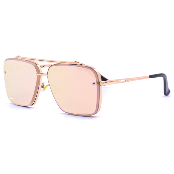 bella - rose gold oversized squared aviators by topfoxx