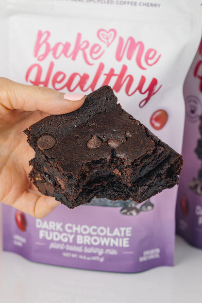 Bake Me Healthy Dark Chocolate Fudgy Brownie Plant-Based Baking Mix