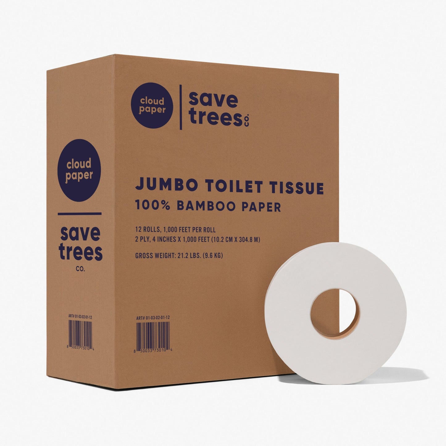 bamboo jumbo commercial toilet paper by cloud paper