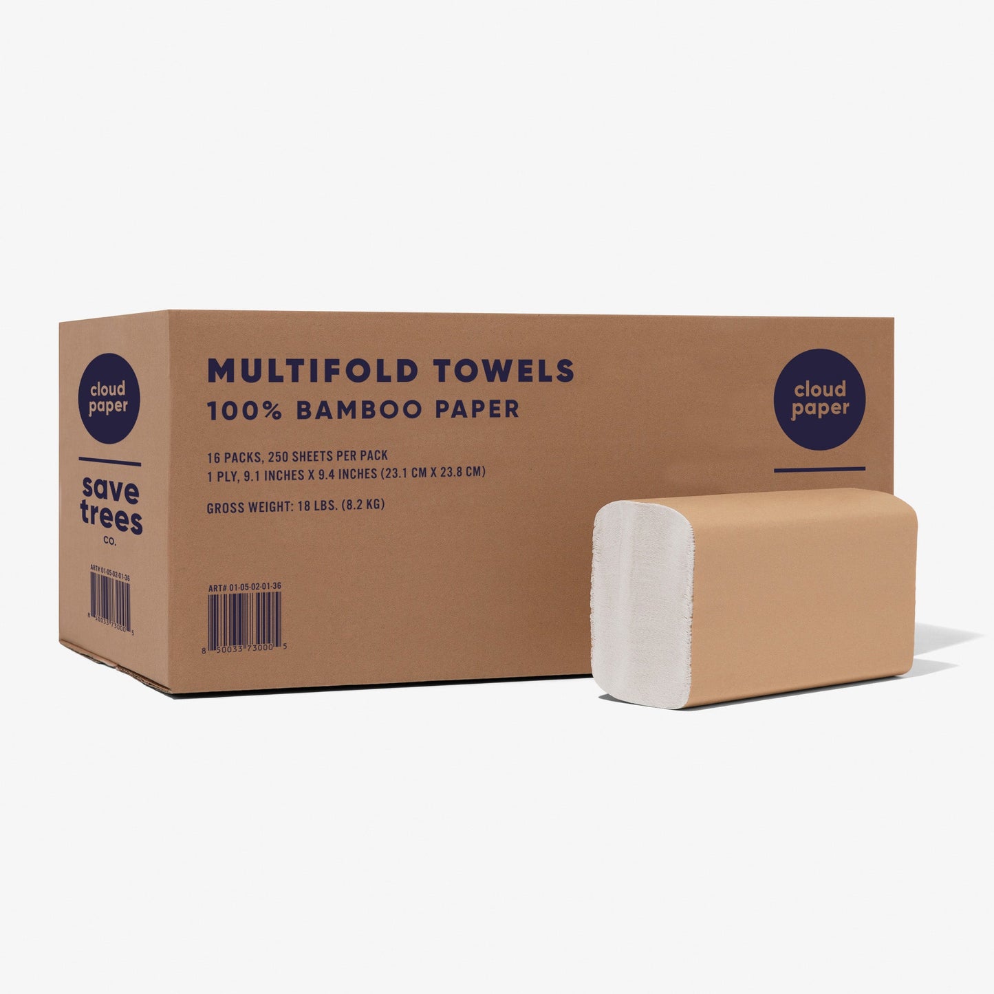 bamboo multifold paper towels by cloud paper