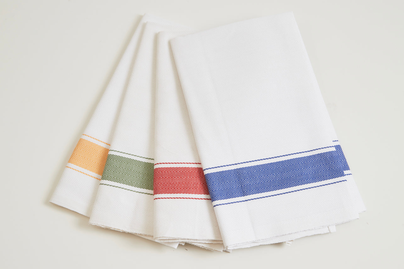 classic italian kitchen towel - herringbone by verve culture