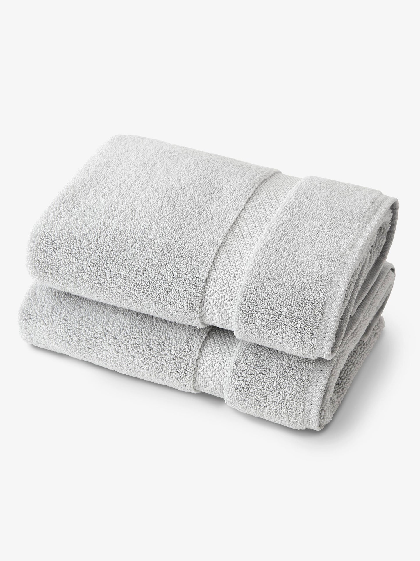 cloud gray supima cotton bath towels (pair) by laguna beach textile company