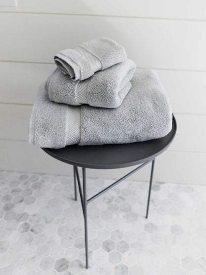 Cloud Gray Supima Cotton Bath Towel Set by Laguna Beach Textile Company