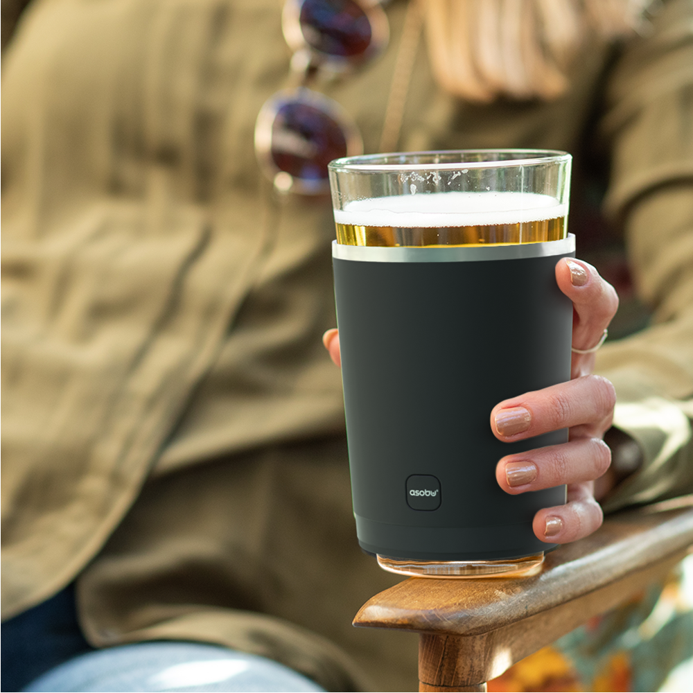 black insulated beer sleeve by asobu®