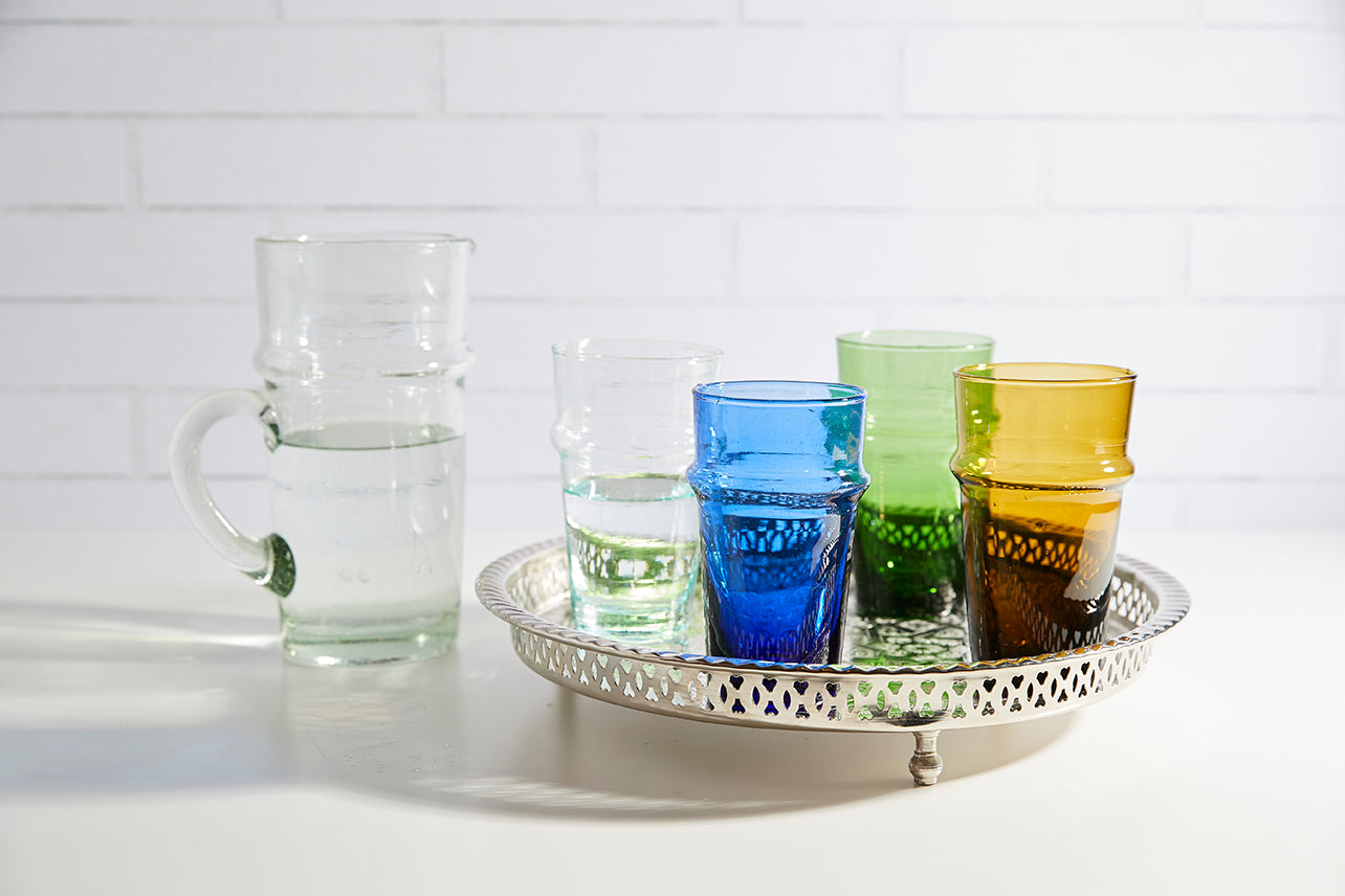 moroccan beldi glassware - set of 6 by verve culture