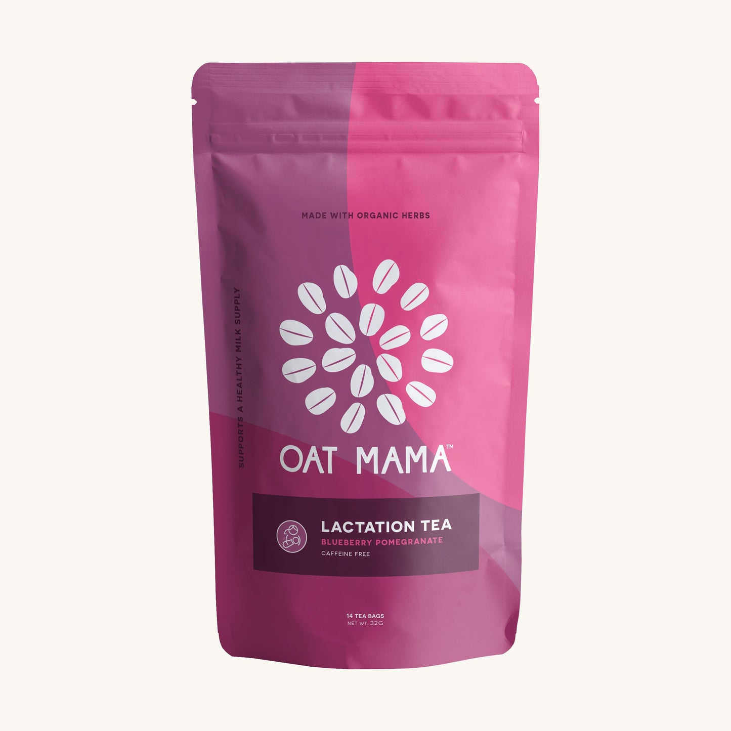 blueberry pomegranate lactation tea by oat mama