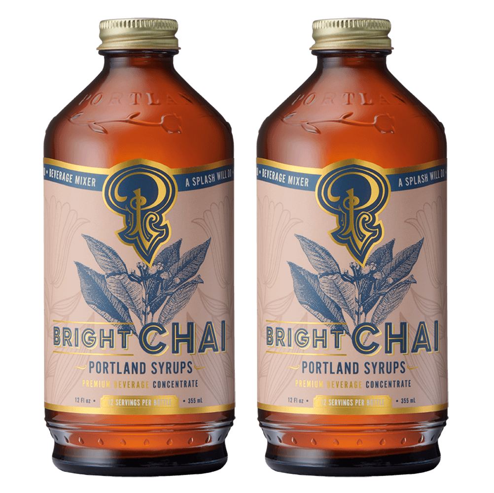 bright chai syrup two-pack by portland syrups