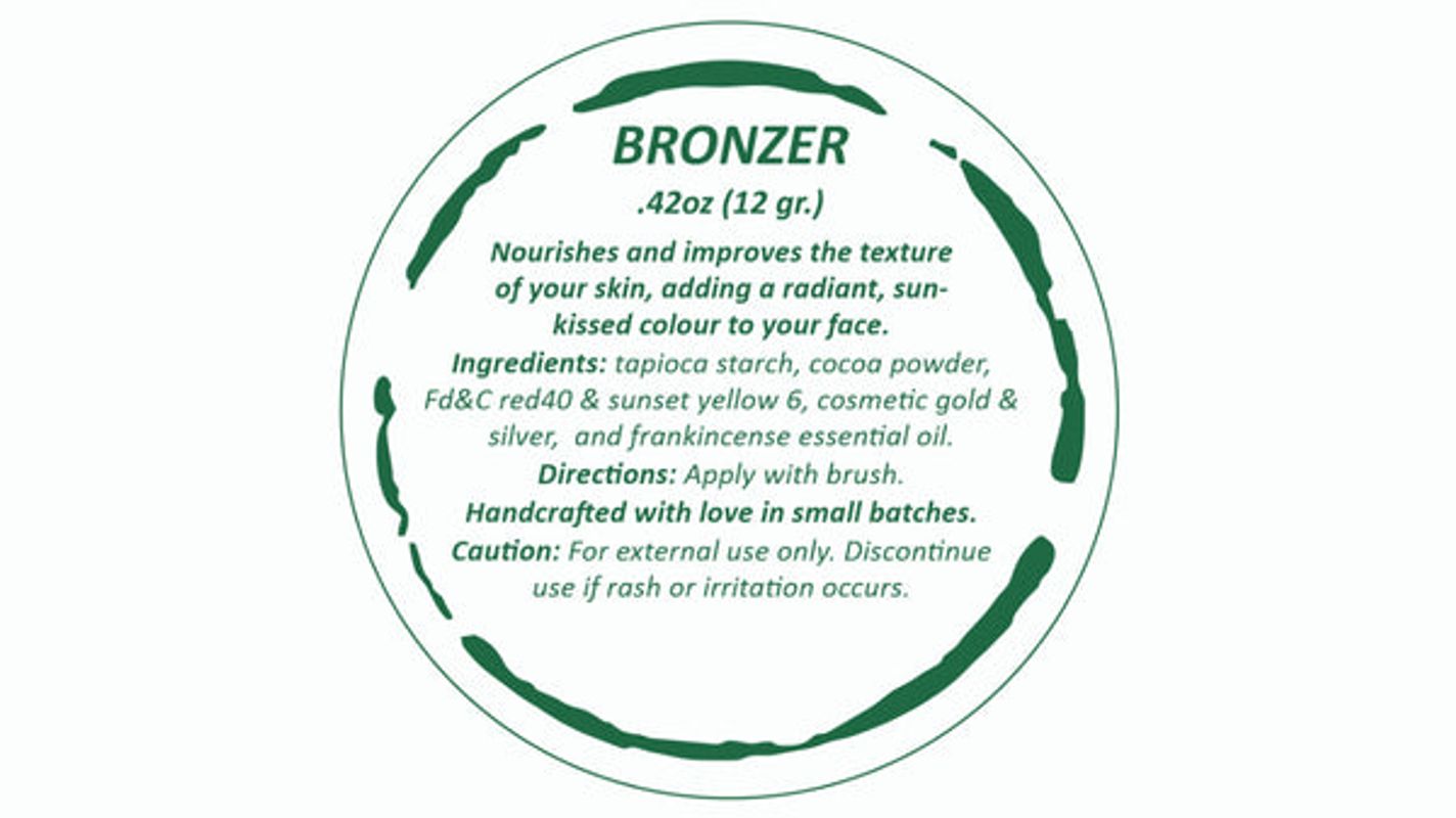 all-natural bronzer loose powder. eco-friendly. by benat