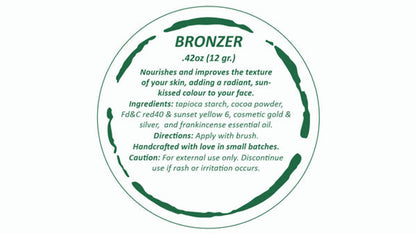 All-Natural Bronzer Loose Powder. Eco-Friendly. by BeNat