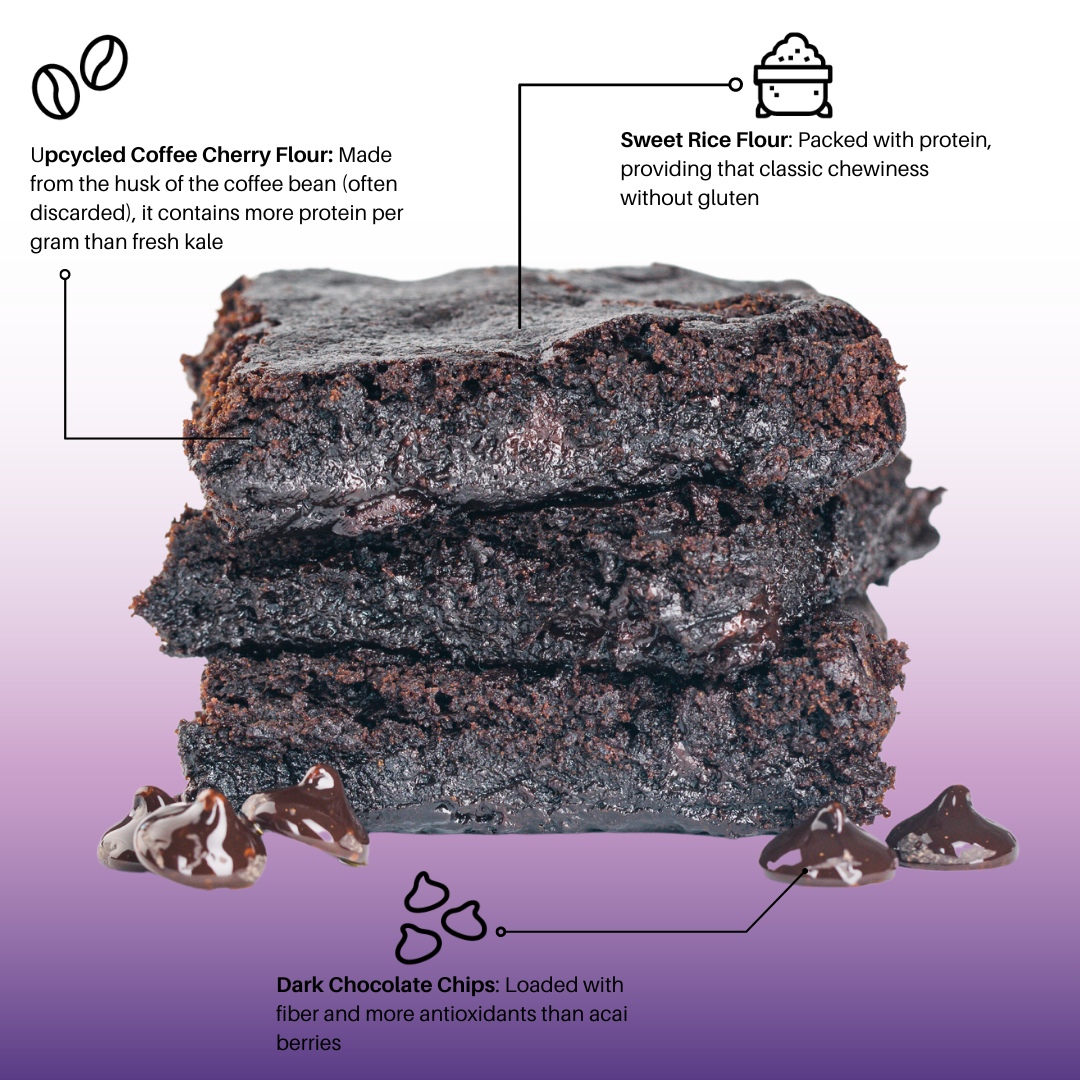 bake me healthy dark chocolate fudgy brownie plant-based baking mix