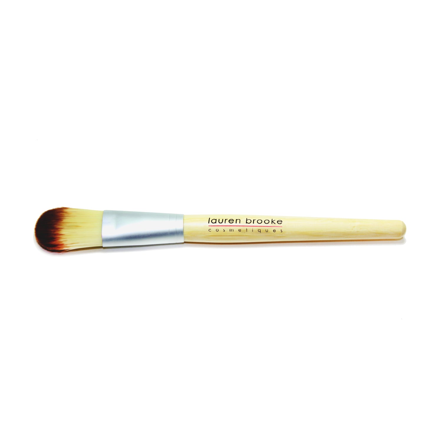 eco-friendly foundation brush by lauren brooke cosmetiques