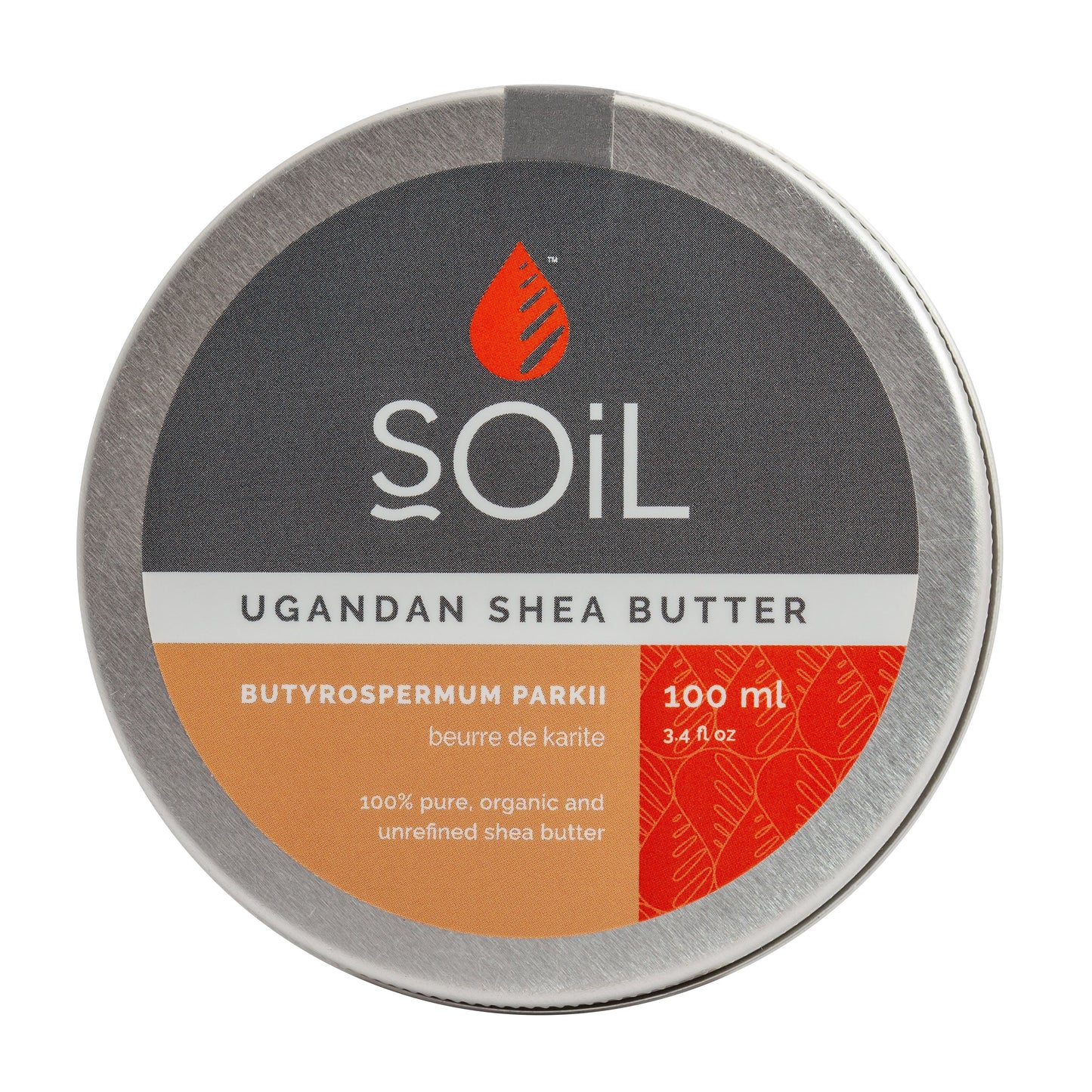 organic shea butter 100ml by soil organic aromatherapy and skincare