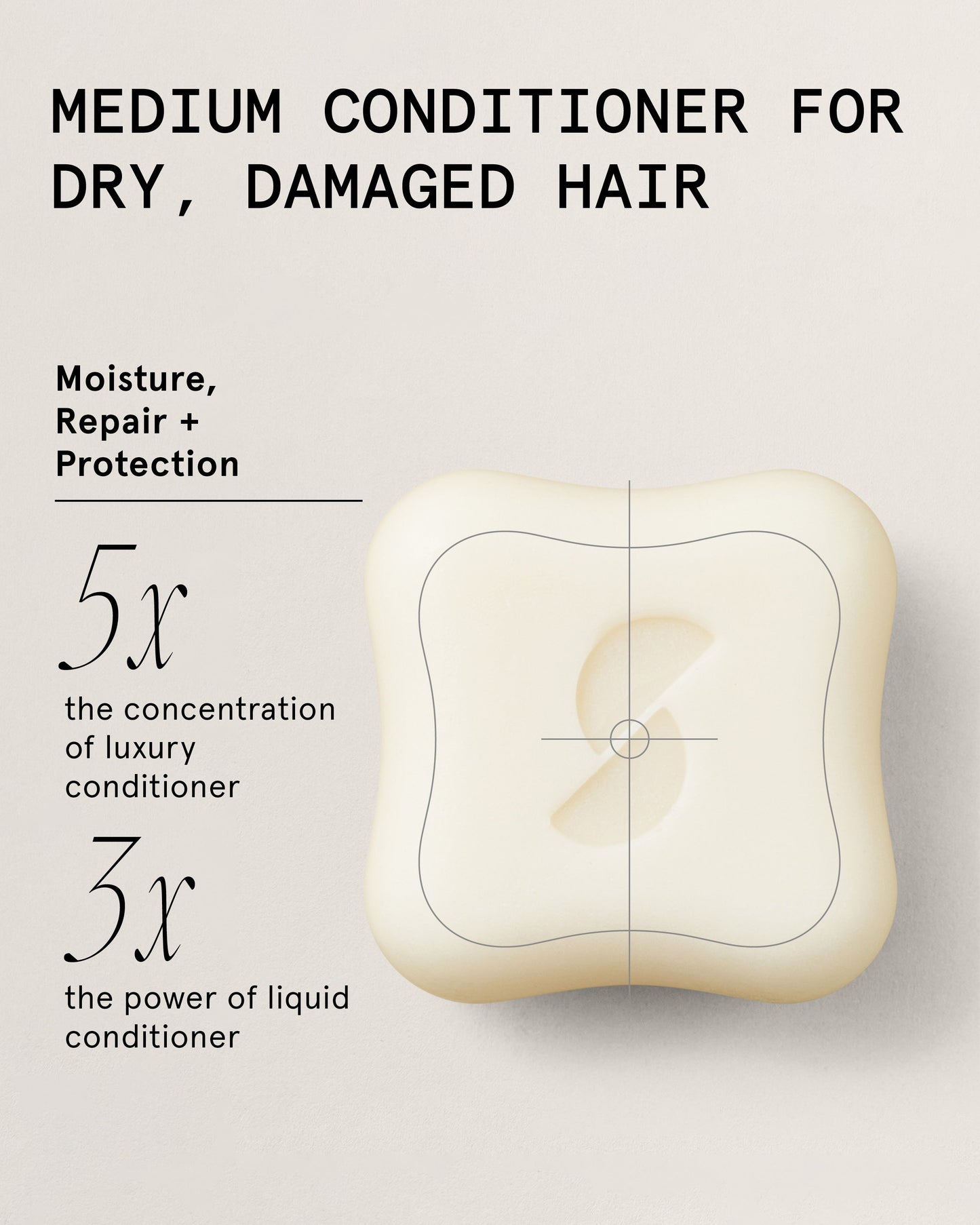 medium intensity conditioner for dry, damaged hair and light frizz by superzero