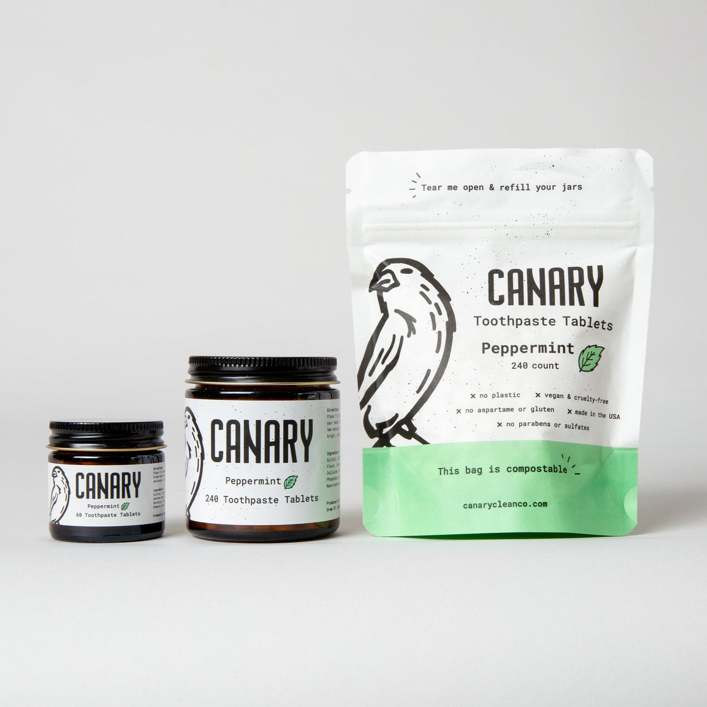 peppermint toothpaste tablets by canary