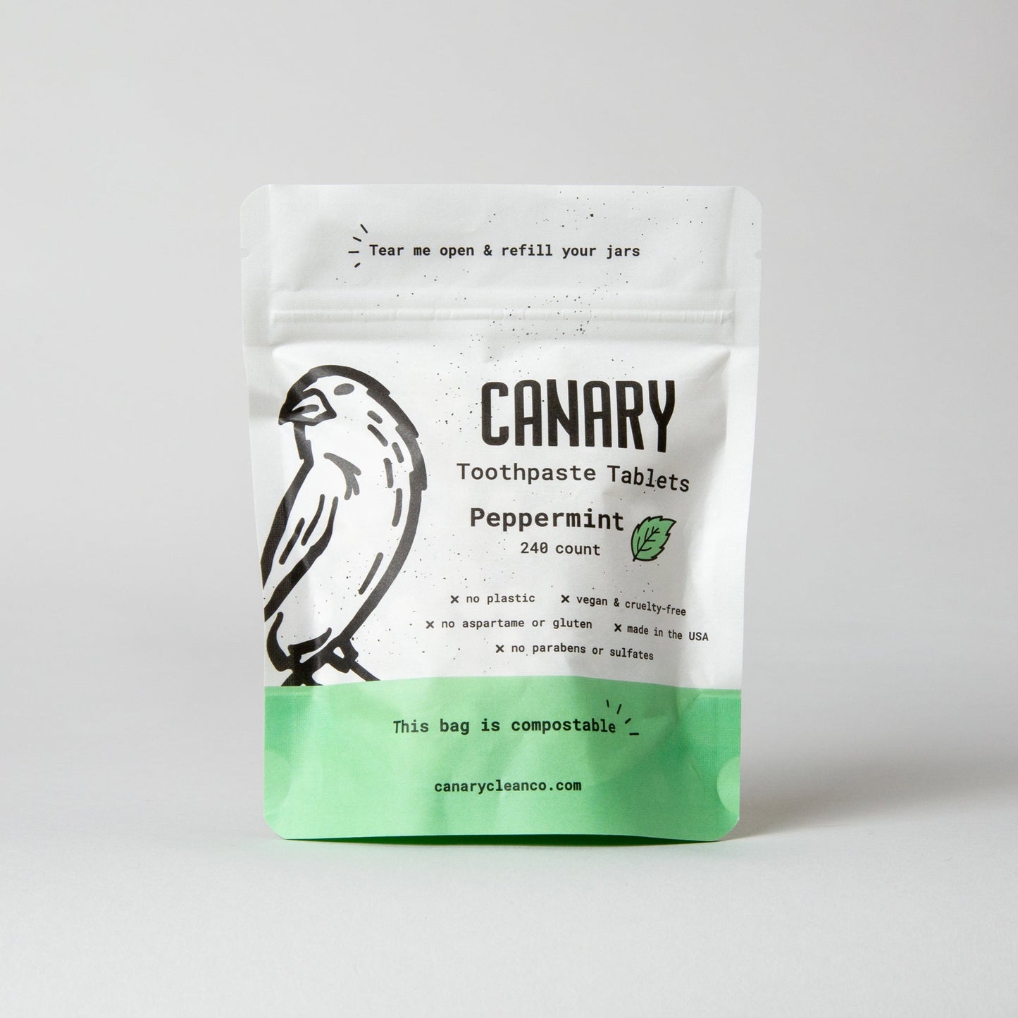 peppermint toothpaste tablets by canary