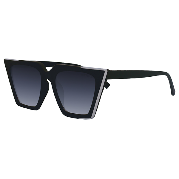 the ceo - black faded black lens cateye sunglasses by topfoxx