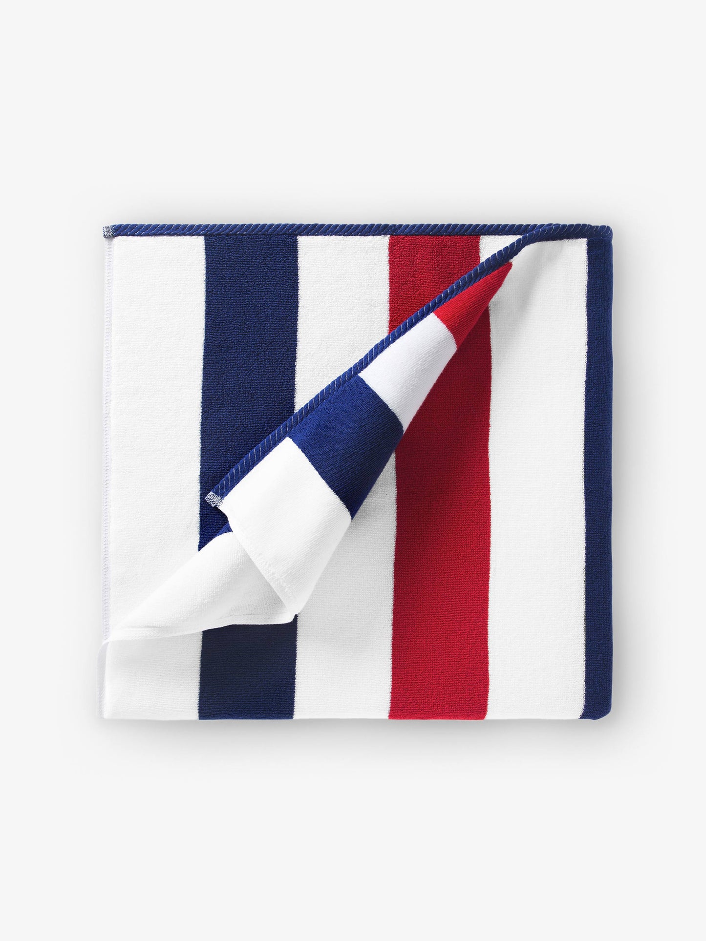 red, white & blue classic cabana beach towel by laguna beach textile company