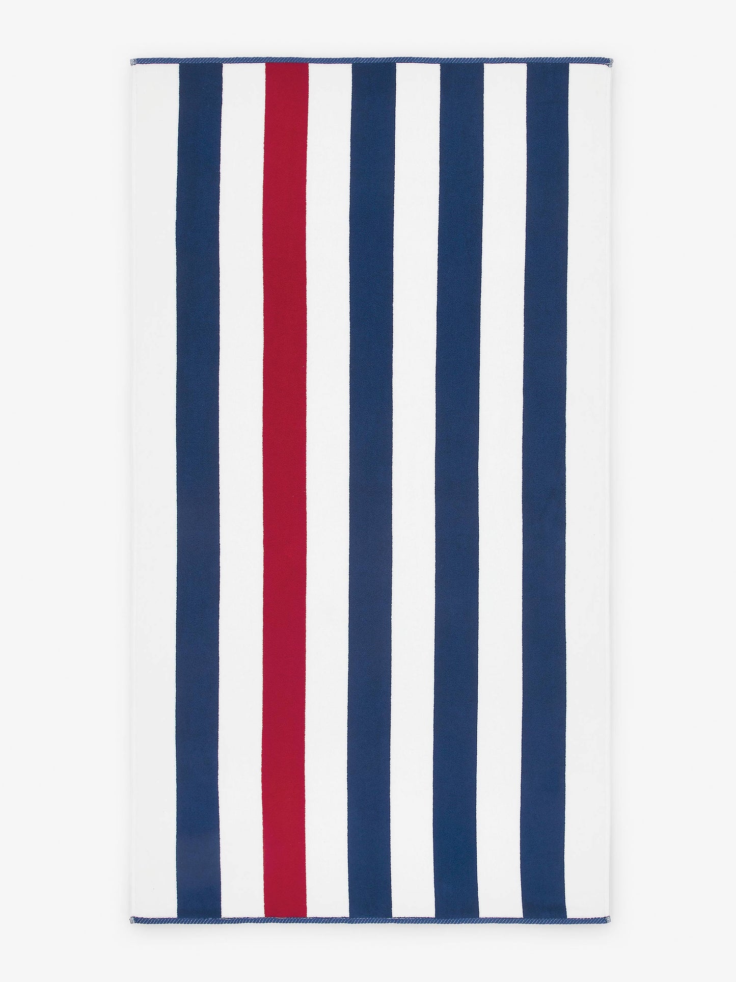 red, white & blue classic cabana beach towel by laguna beach textile company