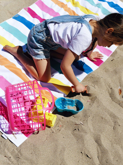 Pinwheel Solana Cabana Beach Towel by Laguna Beach Textile Company