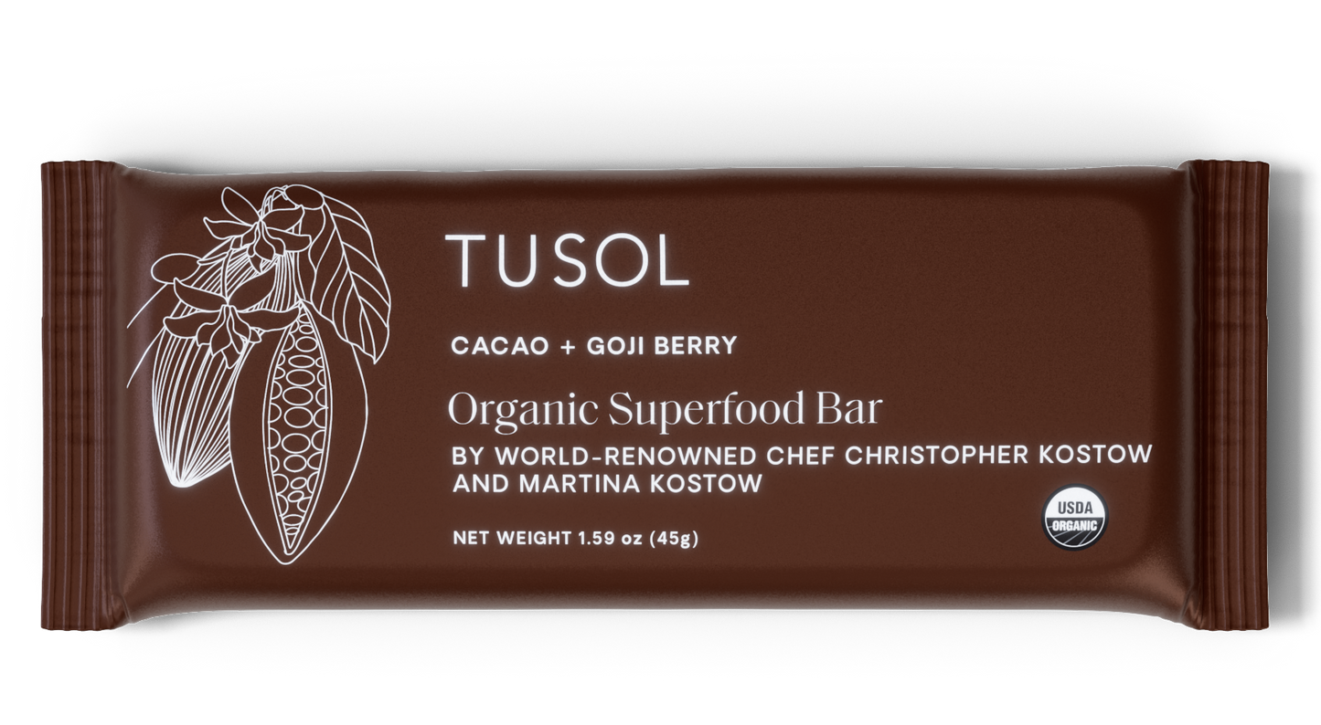 organic protein + superfood bars by tusol wellness