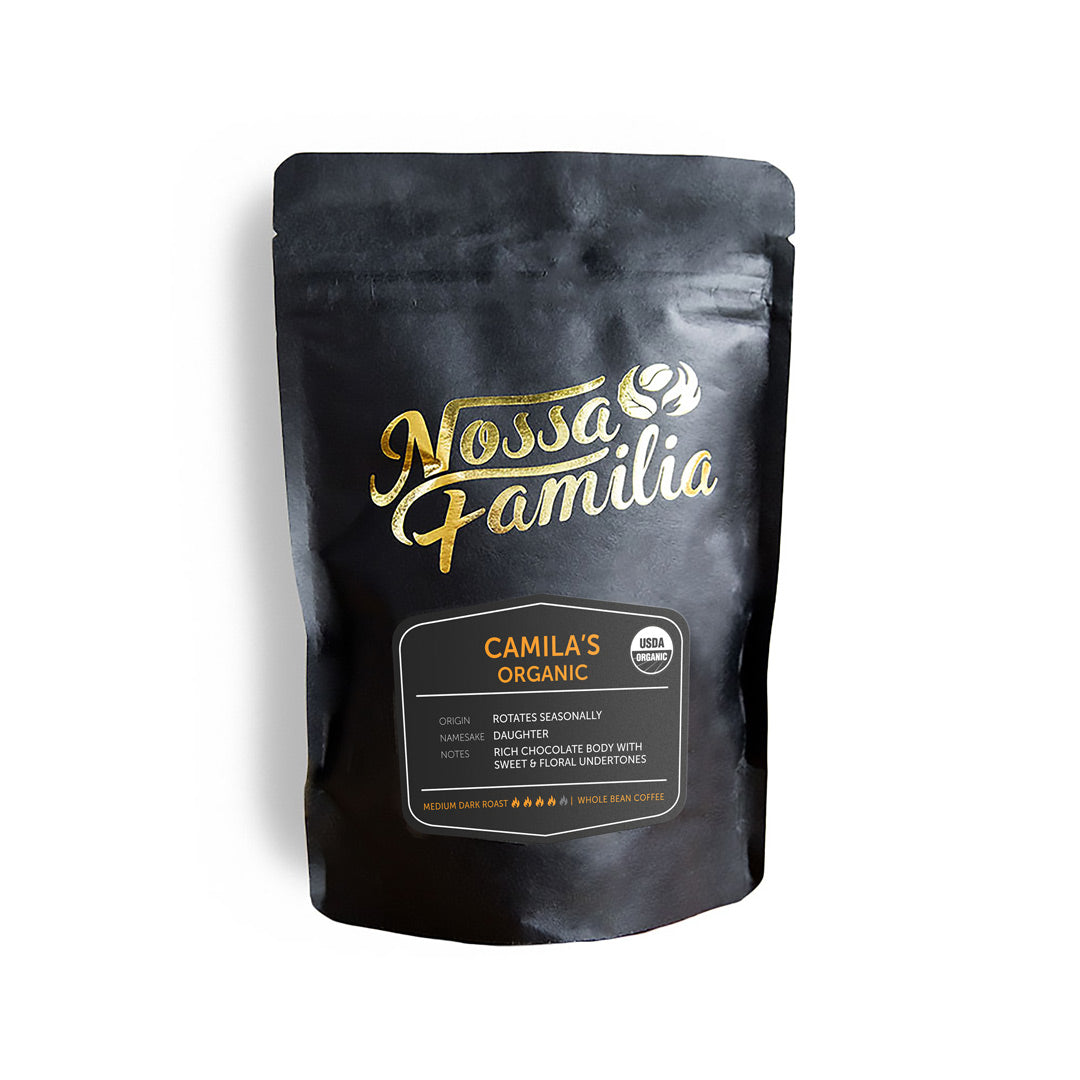 camila's organic by nossa familia coffee