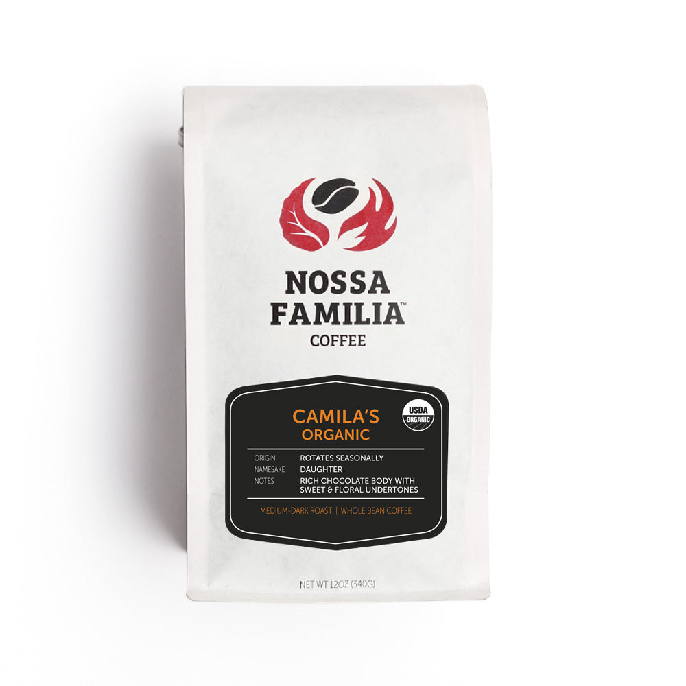 camila's organic by nossa familia coffee