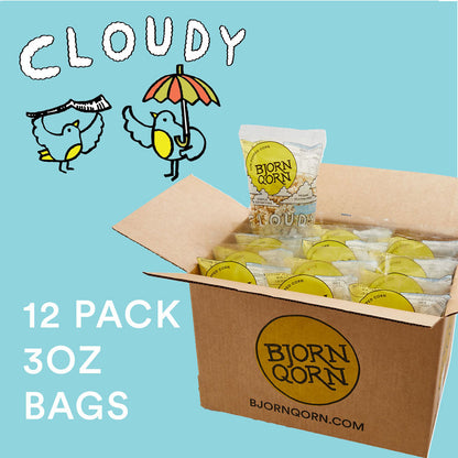 Bjorn Qorn Cloudy Popcorn  Bags -12-Pack x 3oz Bag by Farm2Me