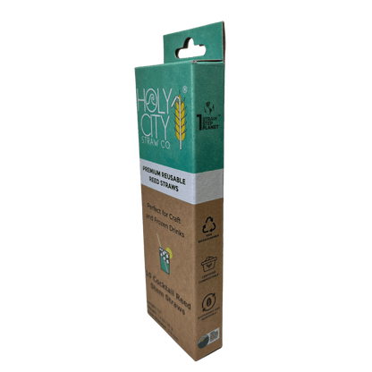 Holy City Straw Cocktail Reed Stem Drinking Straws | Inner pack | 20 x 10ct. Boxes by Farm2Me