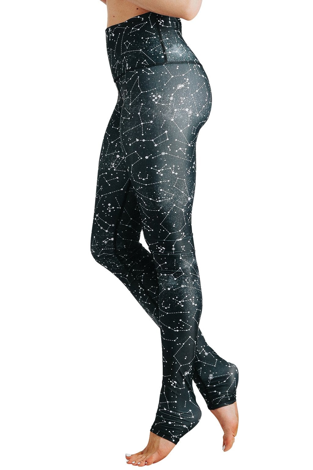 star dust printed yoga leggings by yoga democracy