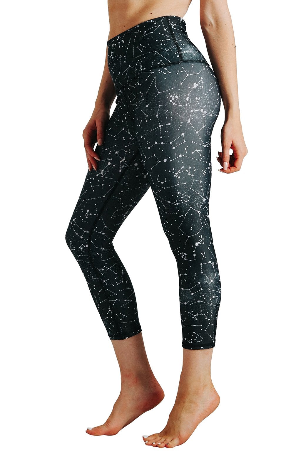 star dust printed yoga leggings by yoga democracy