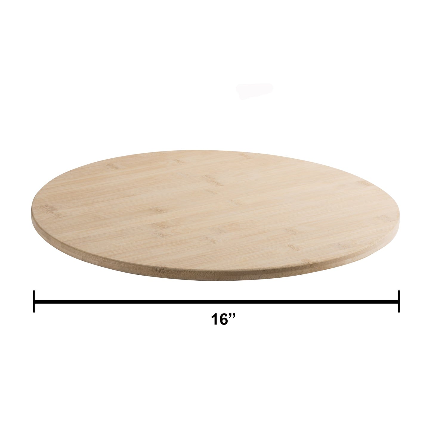 bamboo round kitchen cutting board cheese and charcuterie pack of 2 16" x 0.5" by hammont