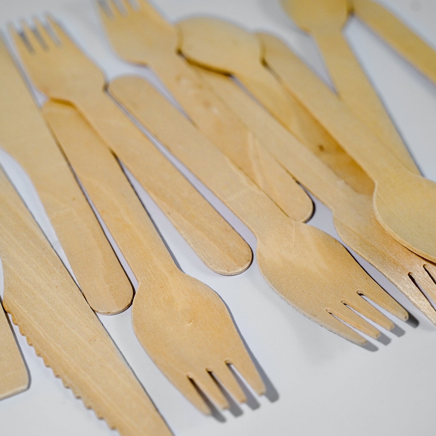 wooden utensils (knives, spoons, forks) - pack of 30 (10 each) by equo