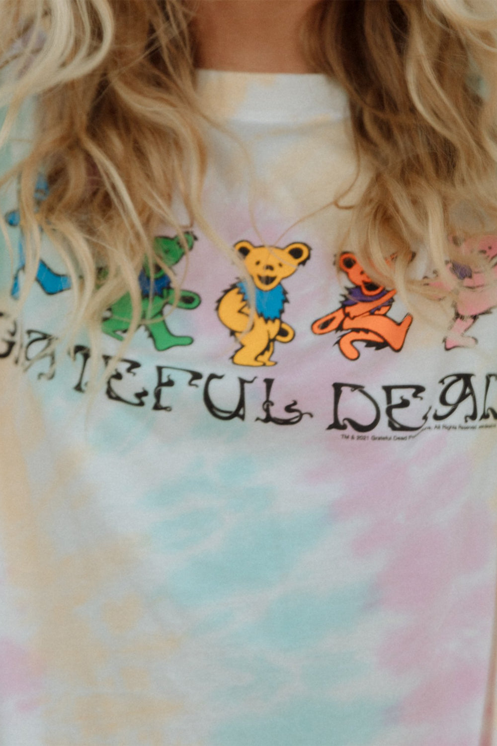 grateful dead tee dress tie-dye by people of leisure