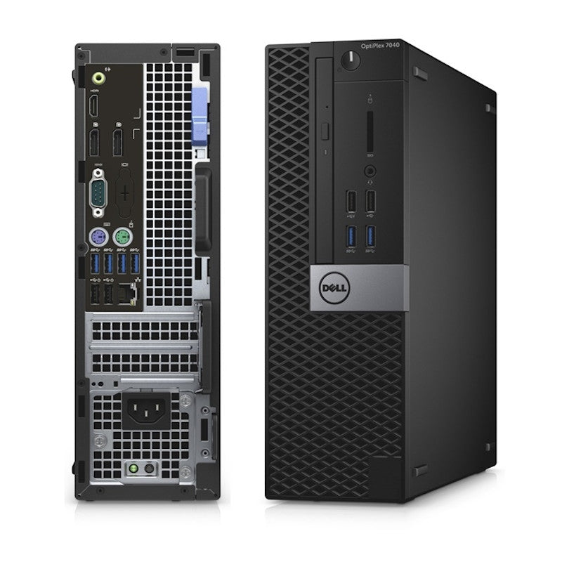 dell optiplex 7040 sff desktop pc- 6th gen 3.3ghz intel quad core i5, 8gb-24gb ram, hard drive or solid state drive, win 10 pro by computers 4 less