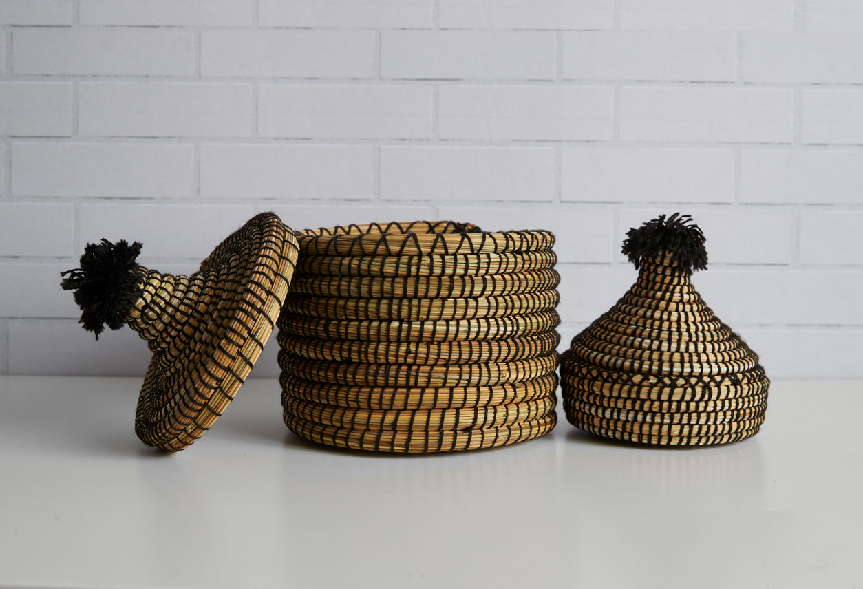 moroccan bread basket - set of 2 by verve culture