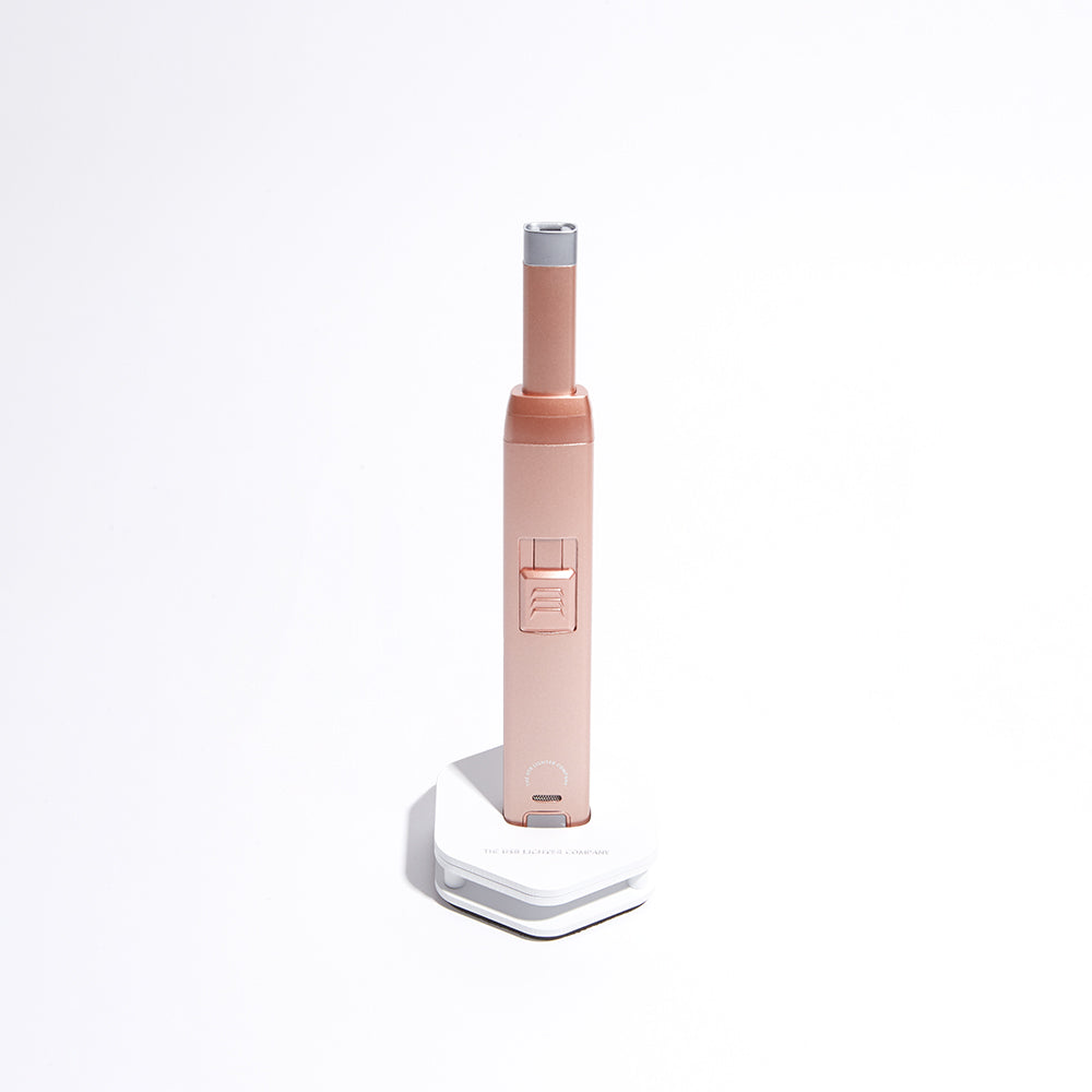 candle lighter - rose gold by the usb lighter company