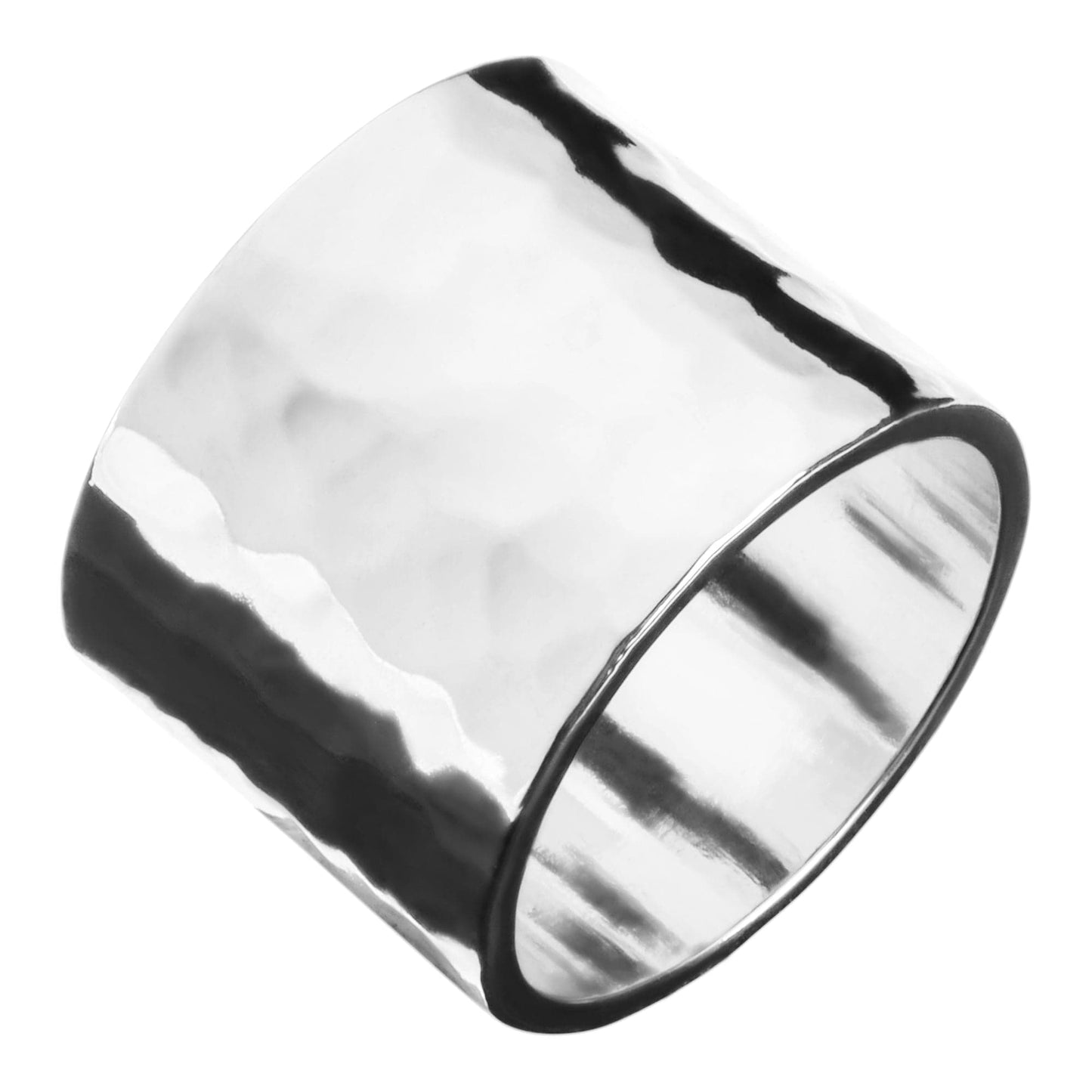 men's hammered wide ring by eklexic