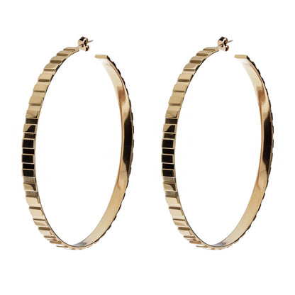 Rectangle Step Pattern Hoops by eklexic