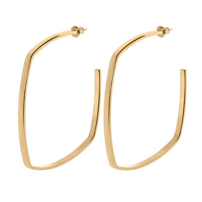 Square Shaped Hoops by eklexic