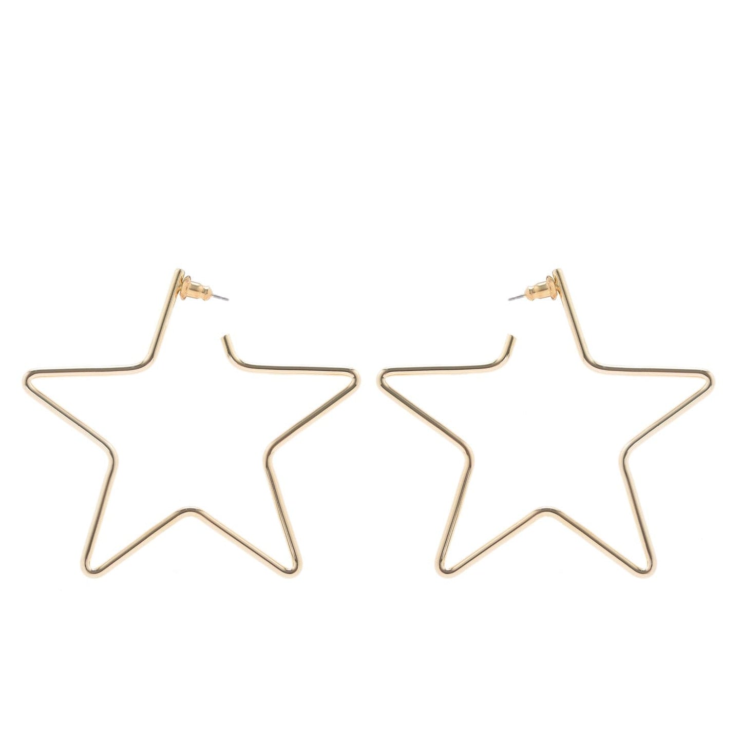 large full star earrings by eklexic