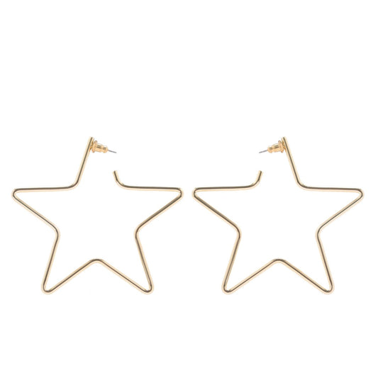 Large Full Star Earrings by eklexic